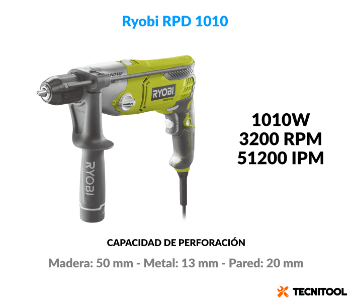 Taladro eléctrico Ryobi RPD1010