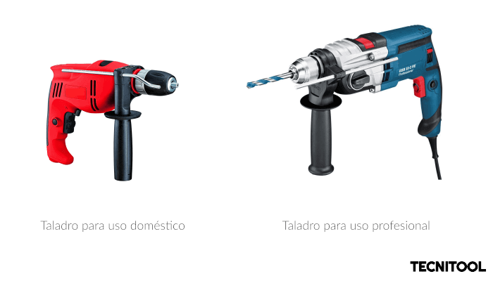 Los taladros más baratos no tienen la robustez o potencia de los profesionales Taladro percutor doméstico para bricolaje y taladro profesional