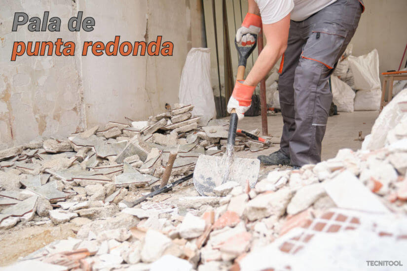 pala de punta redonda