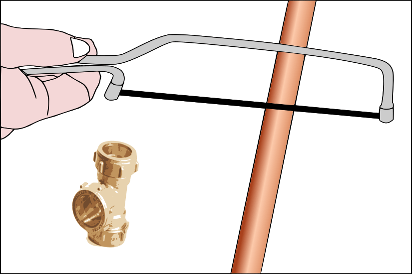 Cortar tubería de cobre con minisierra junior para metales