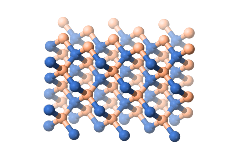 Estructura molecular del nitruro de boro cúbico