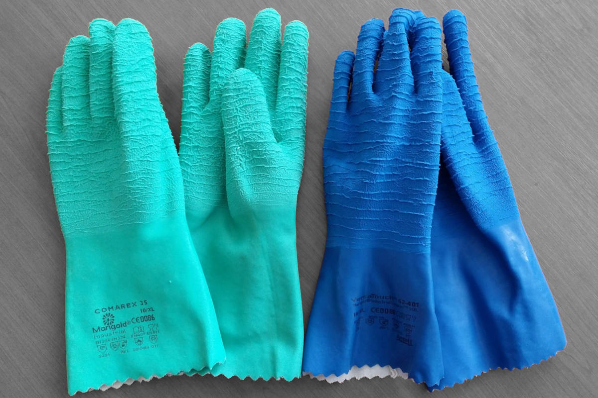 guantes de protección química