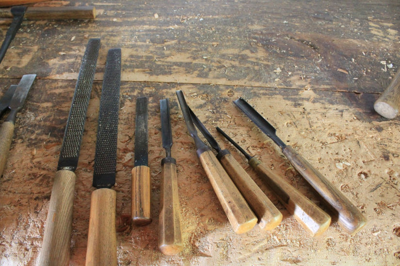 Herramientas para tallar, afilar y rebajar madera
