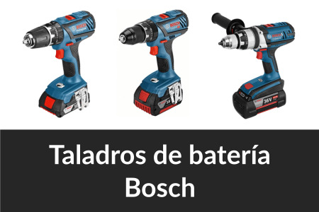 Mejores taladros sin cable Bosch de batería