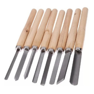 Herramientas para torno de madera. Gubias y cinceles herramientas para tornear madera en torno de carpintero